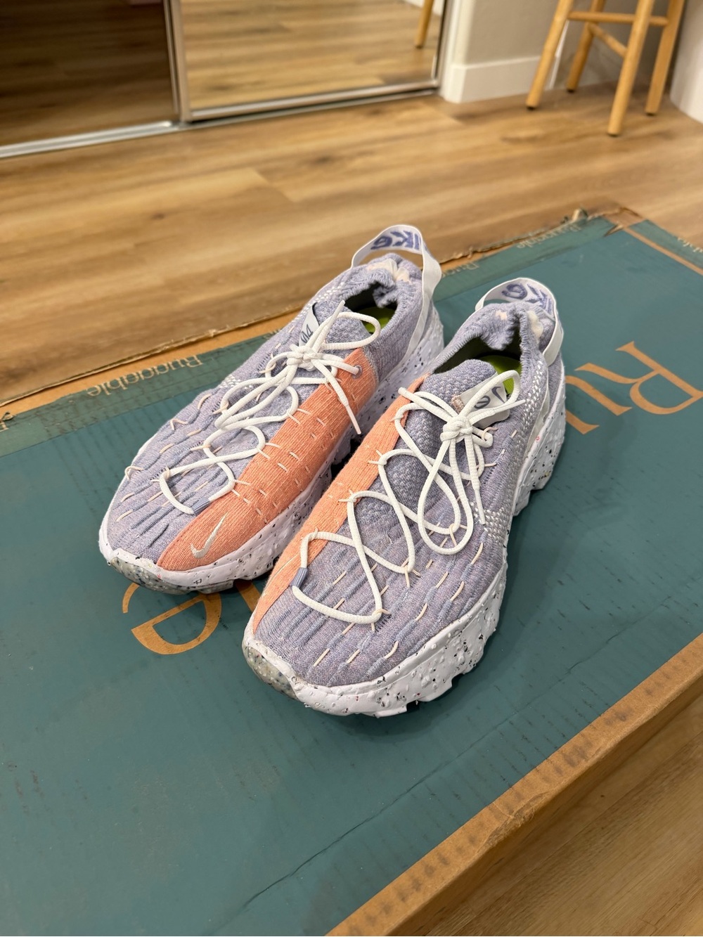 Nike Women’s Multicolor Knit Running Sneakers - Lavender & Coral